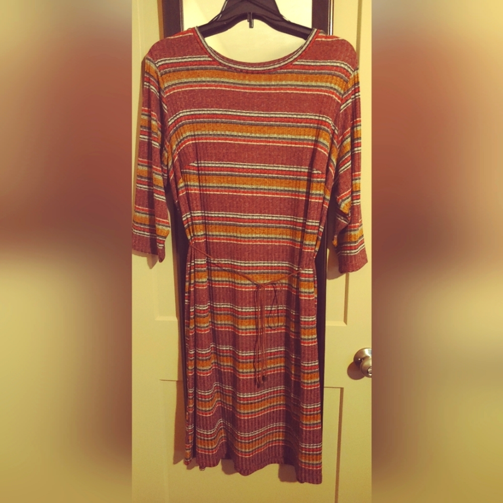 Plus- Size Knit Dress
